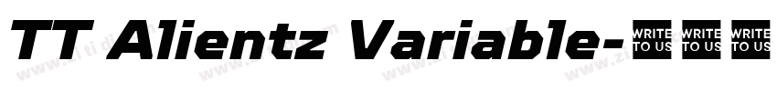 TT Alientz Variable字体转换
